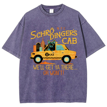 Schrodinger's Cab Vintage Distressed T-shirt