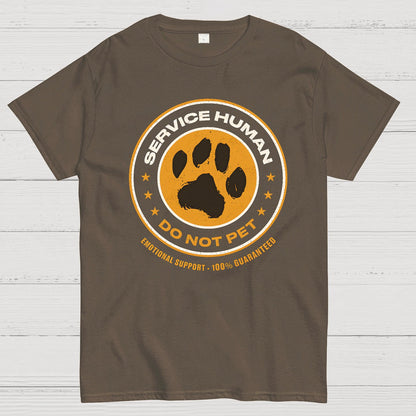 Service Human Do Not Pet Geek T-Shirt