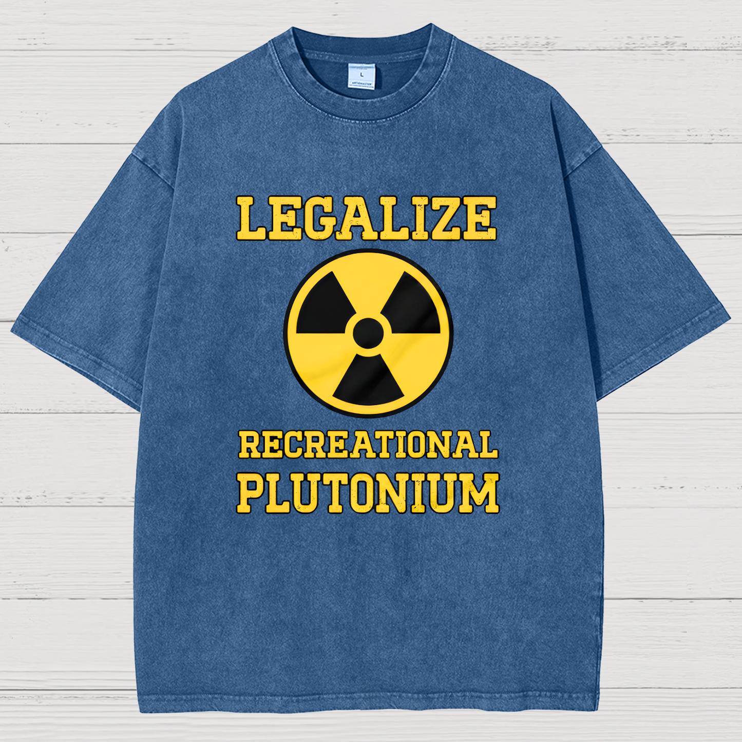 Legalize Recreational Plutonium Vintage Distressed T-shirt