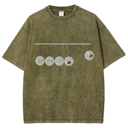 Perpetual Emotion Ask Not For Whom The Ball Tolls Vintage Distressed T-shirt