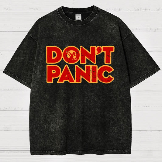 Dont Panic Vintage Distressed T-shirt