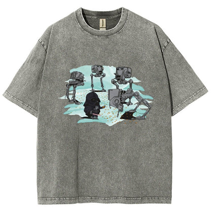 Dark Lord feeds the mechanical bird Vintage Distressed T-shirt