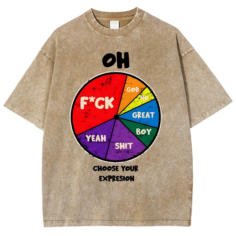 Choose You Expression Vintage Distressed T-shirt