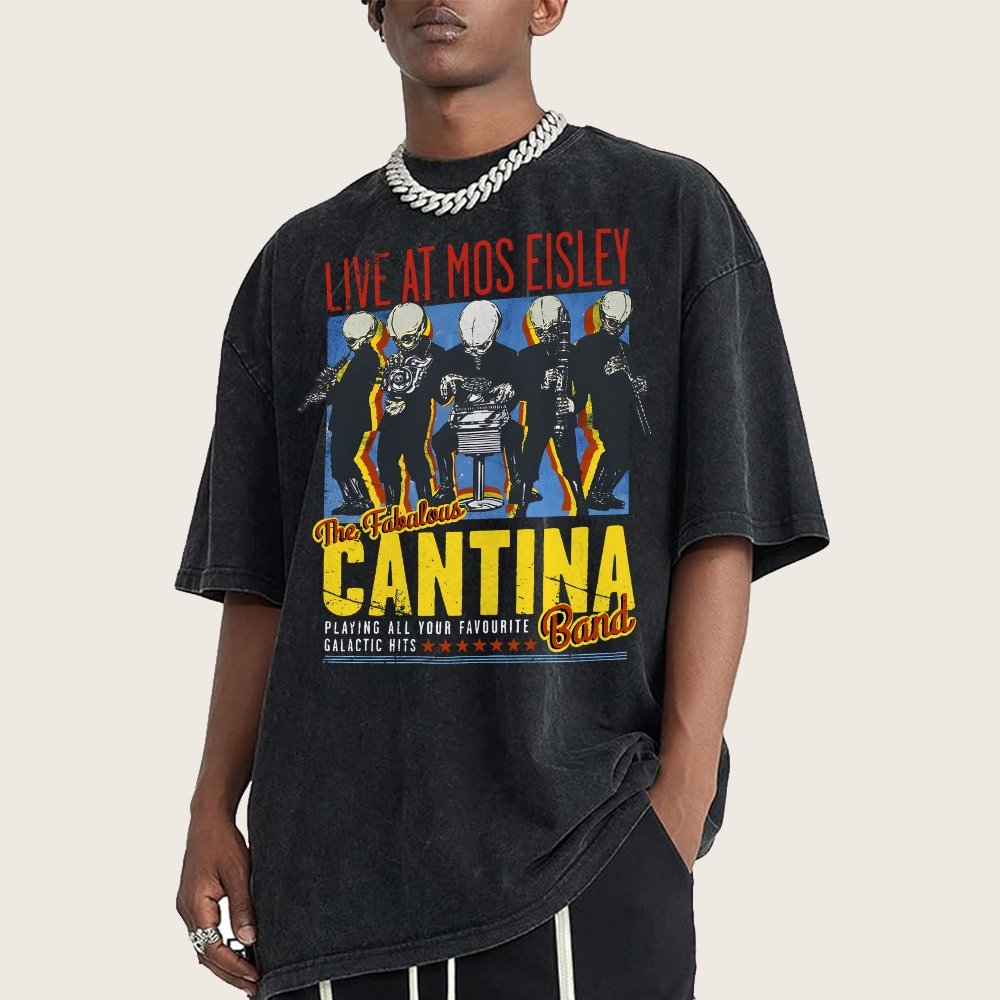 Space Band On Tour  Vintage Distressed T-shirt