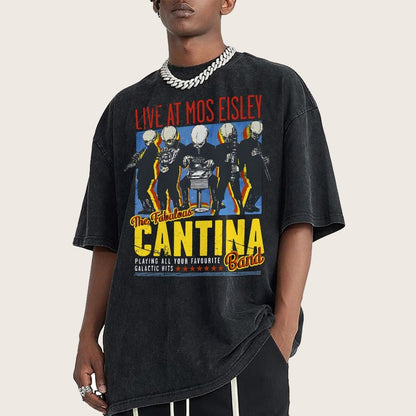 Space Band On Tour  Vintage Distressed T-shirt