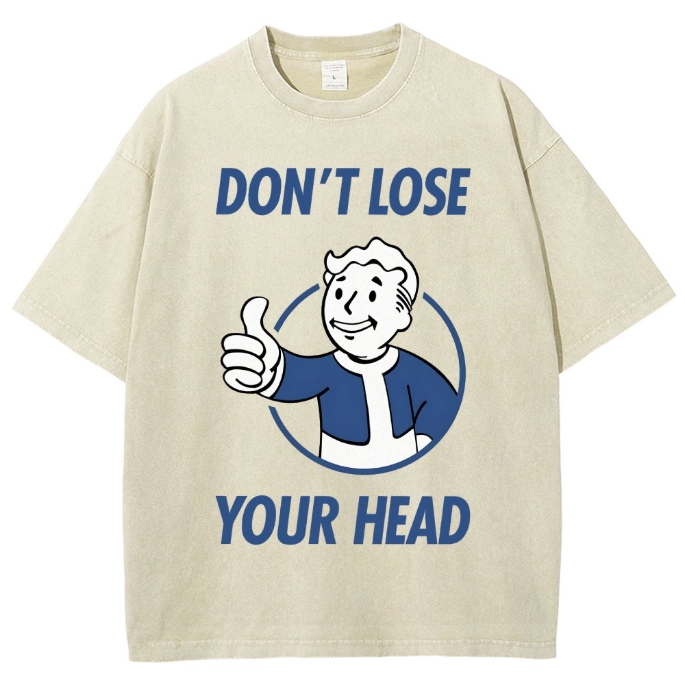 Don't Lose Your Head  Vintage Distressed T-shirt