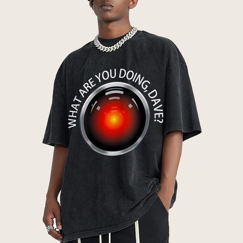 What Are You Doing Dave Vintage Distressed T-shirt