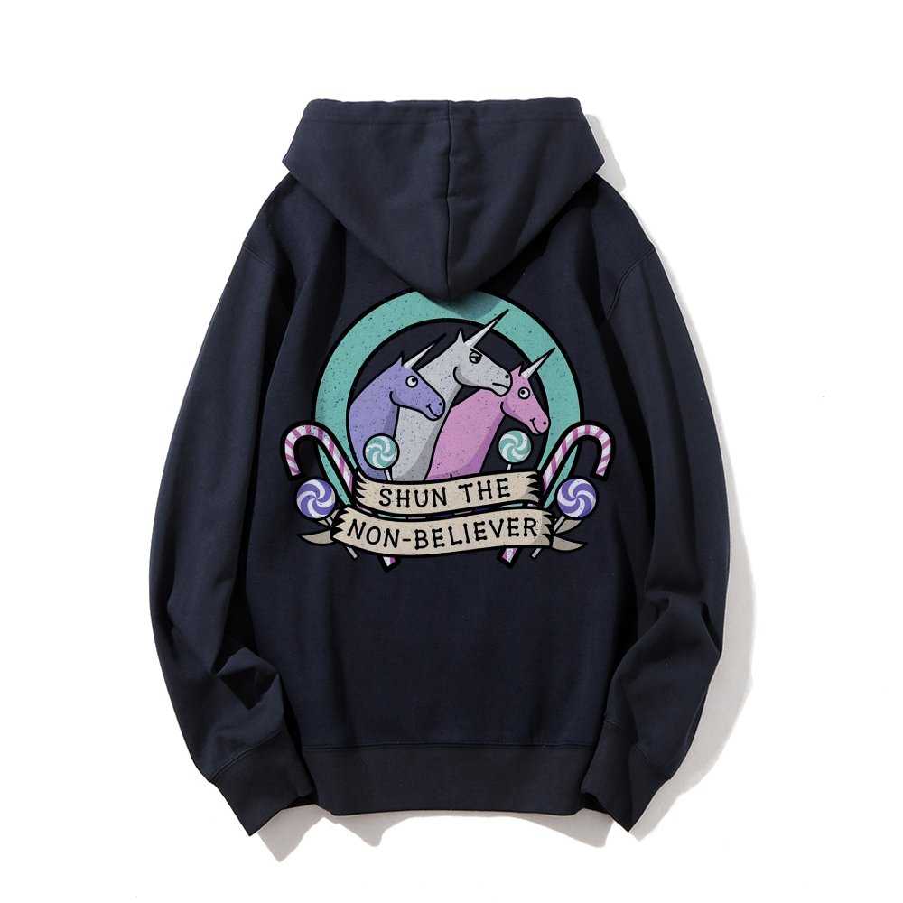 Shun The Non-Believer Printed Back Unisex Cotton Hoodie