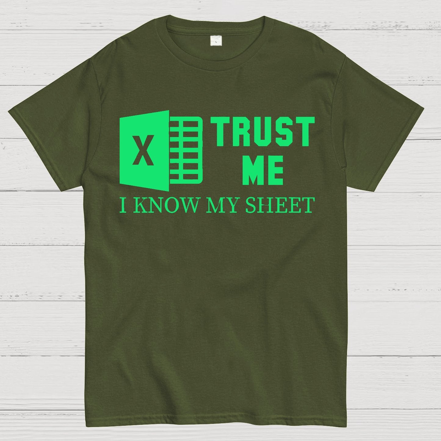 Trust Me I Know My Sheet Geek T-Shirt