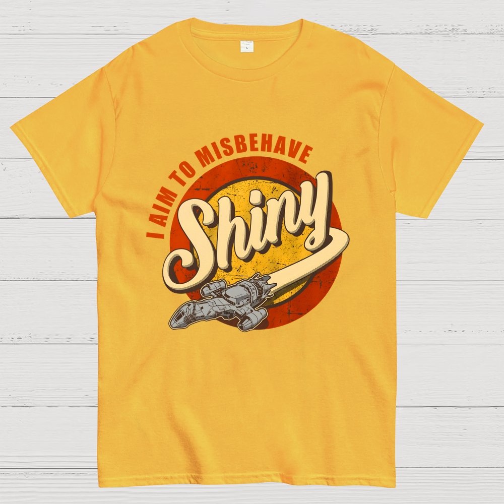 Shiny I Aim to Misbehave Geek T-Shirt 2509001385