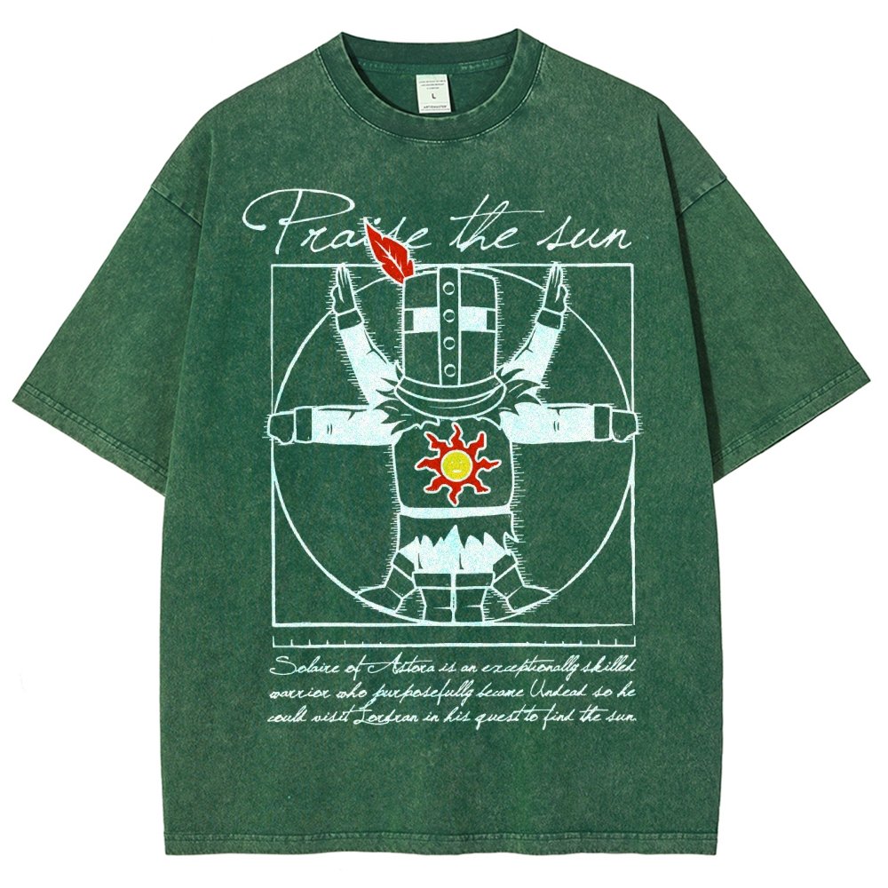 Vitruvian Praise Vintage Distressed T-shirt