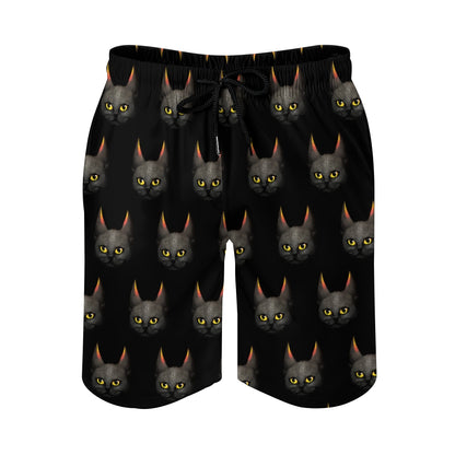 Vintage Cat Geek Shorts
