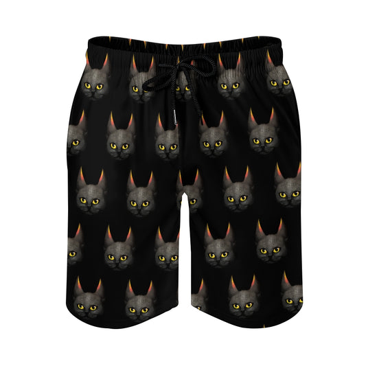 Vintage Cat Geek Shorts