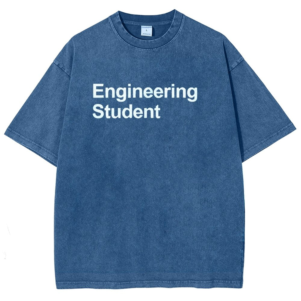 Engineering Student Unisex Fit Washed T-Shirt