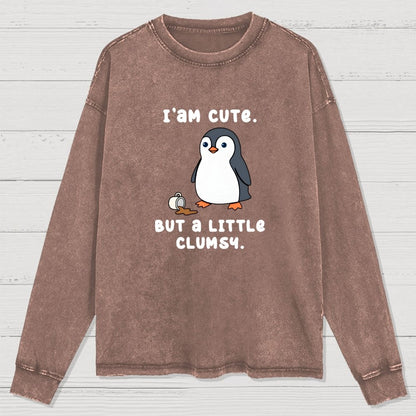 Little Clumsy Washed Long Sleeve Tee