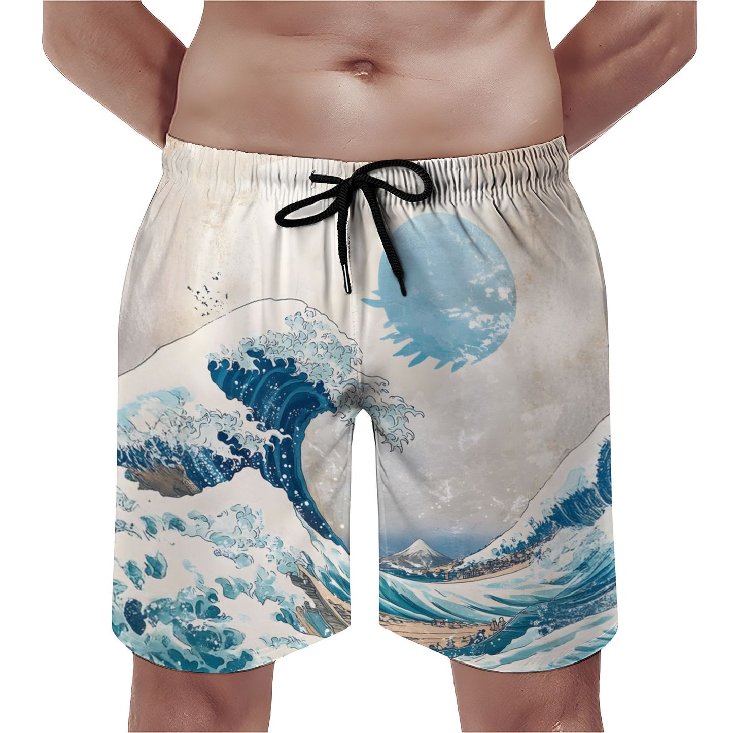 A Sea Salt Package Showcasing A Beautiful Ocean Geek Shorts