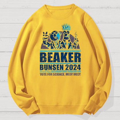 Vote For Science Geek Cotton Sweatshirt