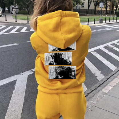 Tears In Rain Printed Back Unisex Cotton Hoodie