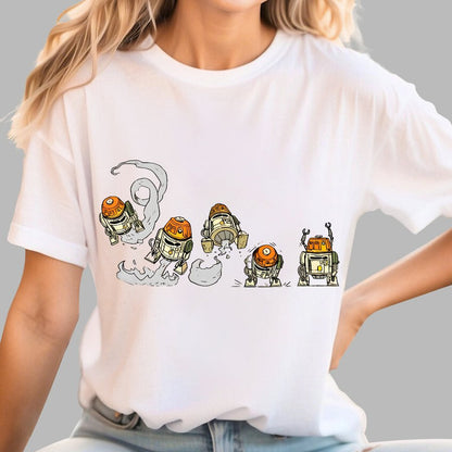 Panic Robot Geek T-Shirt