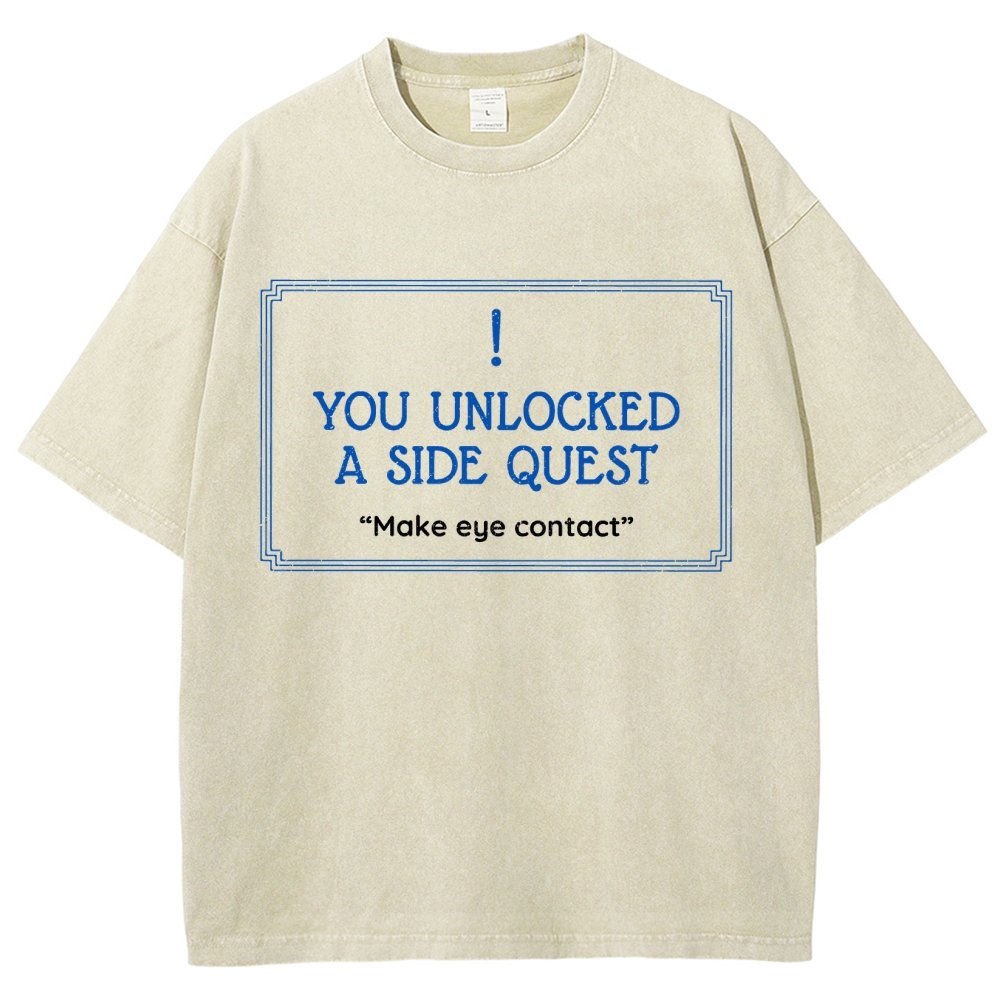 Unlocked Side Quest Vintage Distressed T-shirt