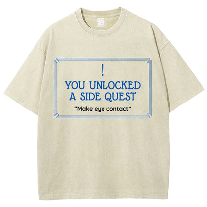 Unlocked Side Quest Vintage Distressed T-shirt