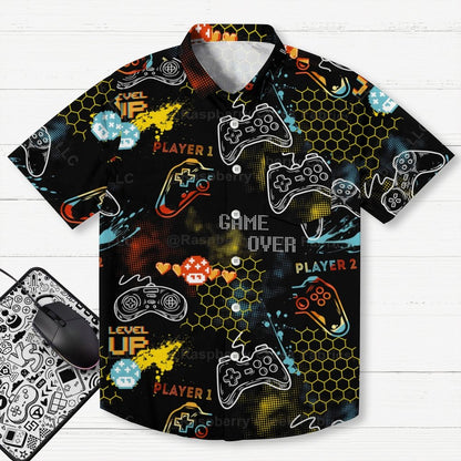 Retro Videos Games Geek Hawaiian Shirt