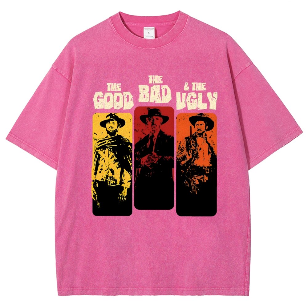 The Good The Bad The Ugly  Vintage Distressed T-shirt