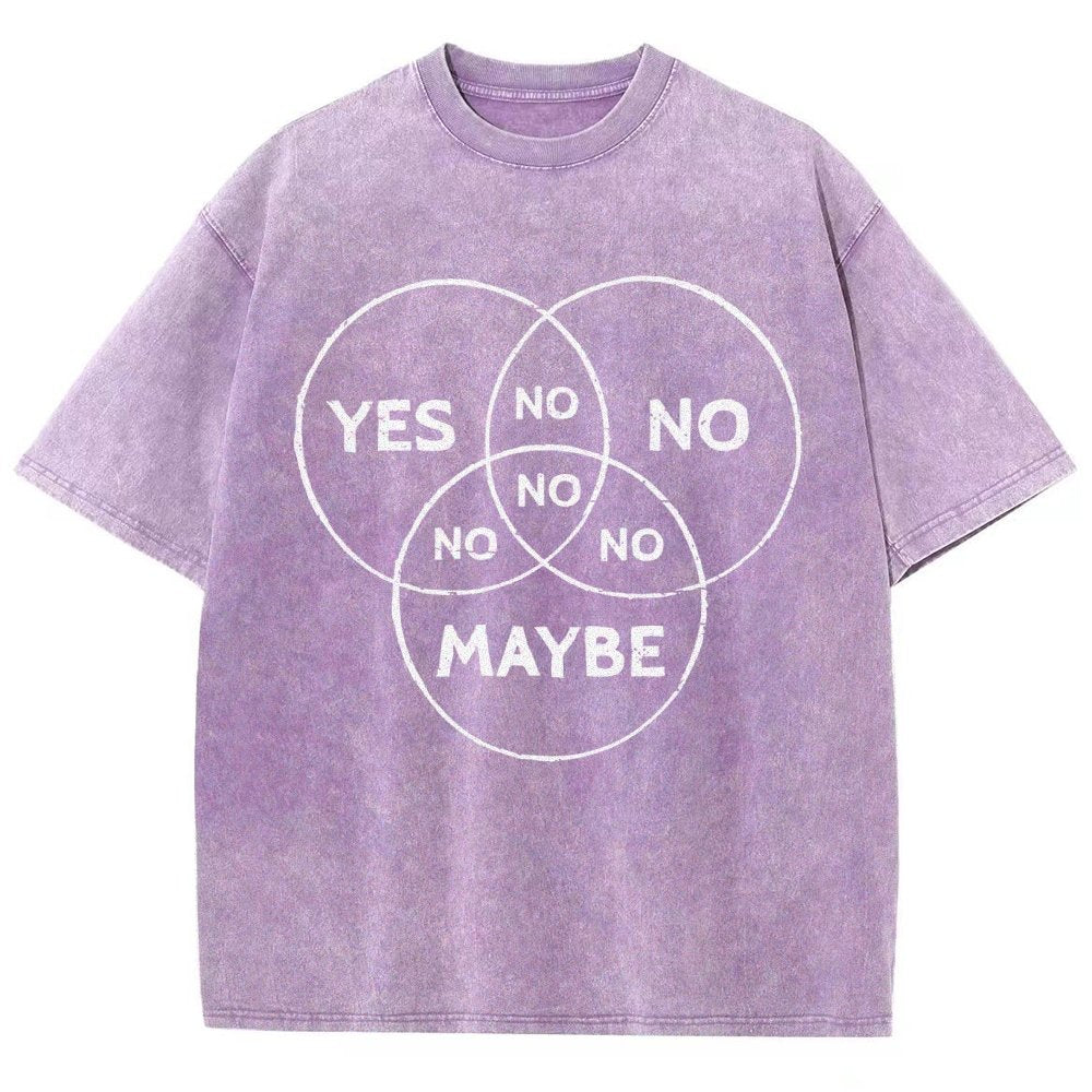 Venn In Doubt, say no. Vintage Distressed T-shirt