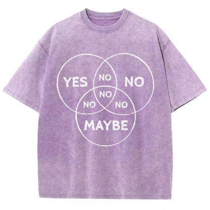 Venn In Doubt, say no. Vintage Distressed T-shirt