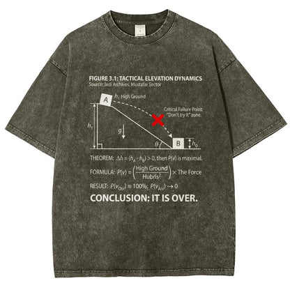 It Is Over Art Print Vintage Distressed T-shirt