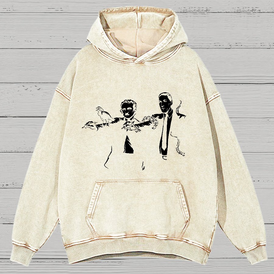 DARK FICTION II Vintage Distressed Hoodie