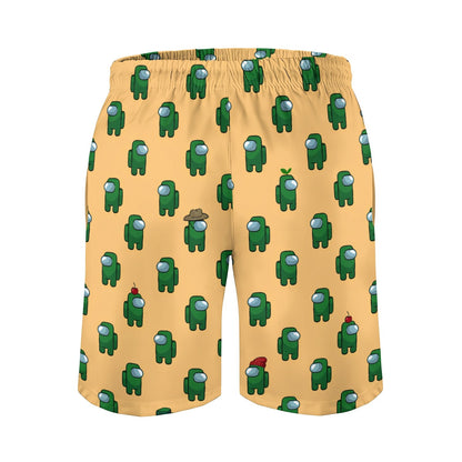 Green Robot Geek Shorts
