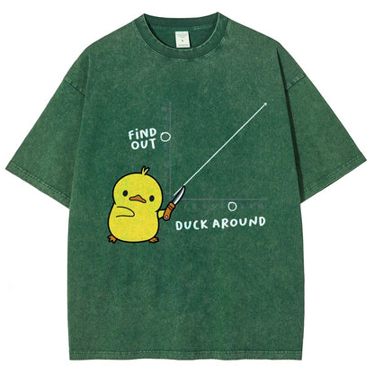 Duck Around Find Out Vintage Distressed T-shirt