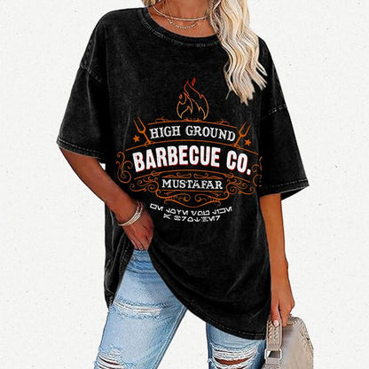 High Ground BBQ Vintage Distressed T-shirt