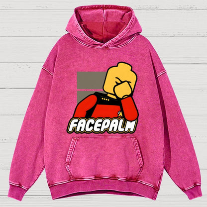 Facepalm Vintage Distressed Hoodie