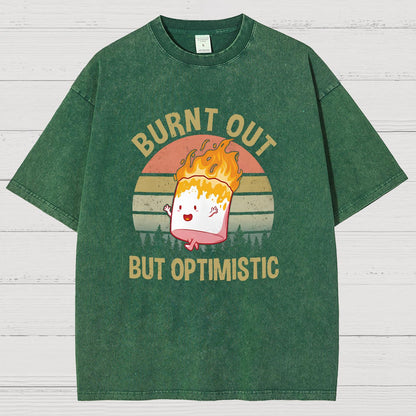 Burnt Out But Optimistic Vintage Distressed T-shirt