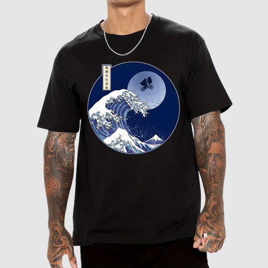 The Great Wave Goodbye Geek T-Shirt
