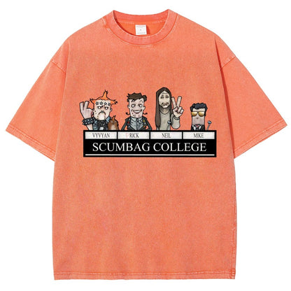 Cool Crew Scumbag College by HappyToast Vintage Distressed T-shirt