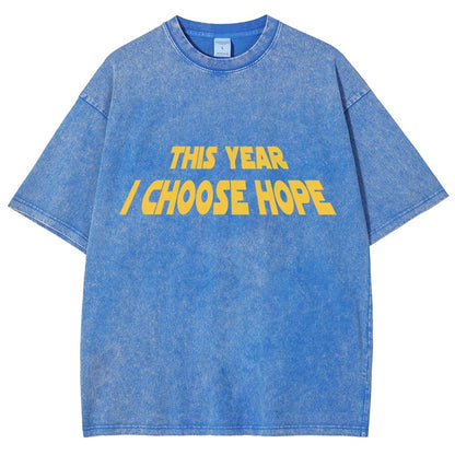 I Choose Hope  Vintage Distressed T-shirt