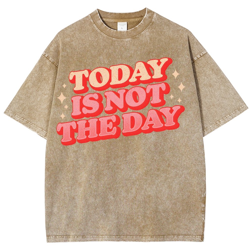 Today Is Not The Day Vintage Distressed Washed T-shirt