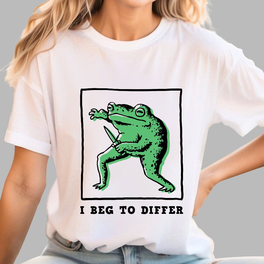 I Beg To Differ Frog Geek T-Shirt