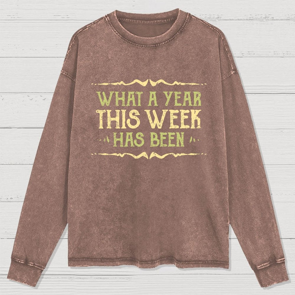 What A Year Washed Long Sleeve Tee
