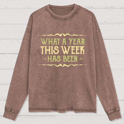 What A Year Washed Long Sleeve Tee