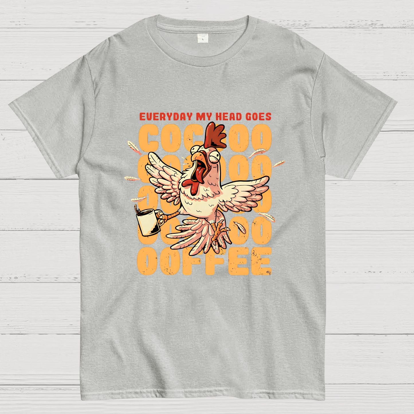 Cocoffee Funny Chicken Nerdy T-Shirt