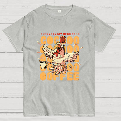 Cocoffee Funny Chicken Nerdy T-Shirt