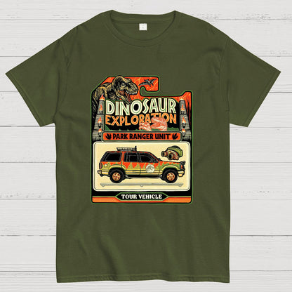 Dinosaur Exploration Vehicle Geeky T-Shirt