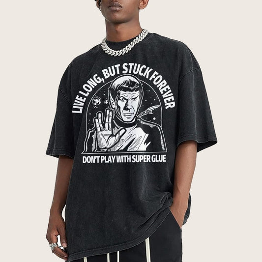 Live long, but trapped forever Vintage Distressed T-shirt