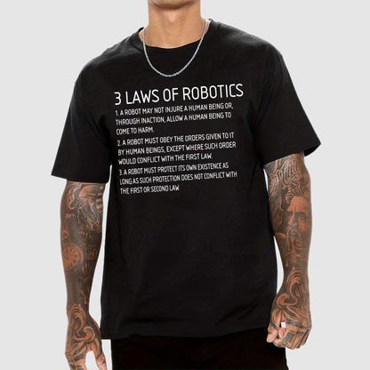 Three Laws of Robotics Geek T-Shirt