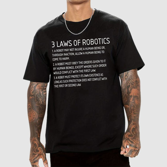 Three Laws of Robotics Geek T-Shirt