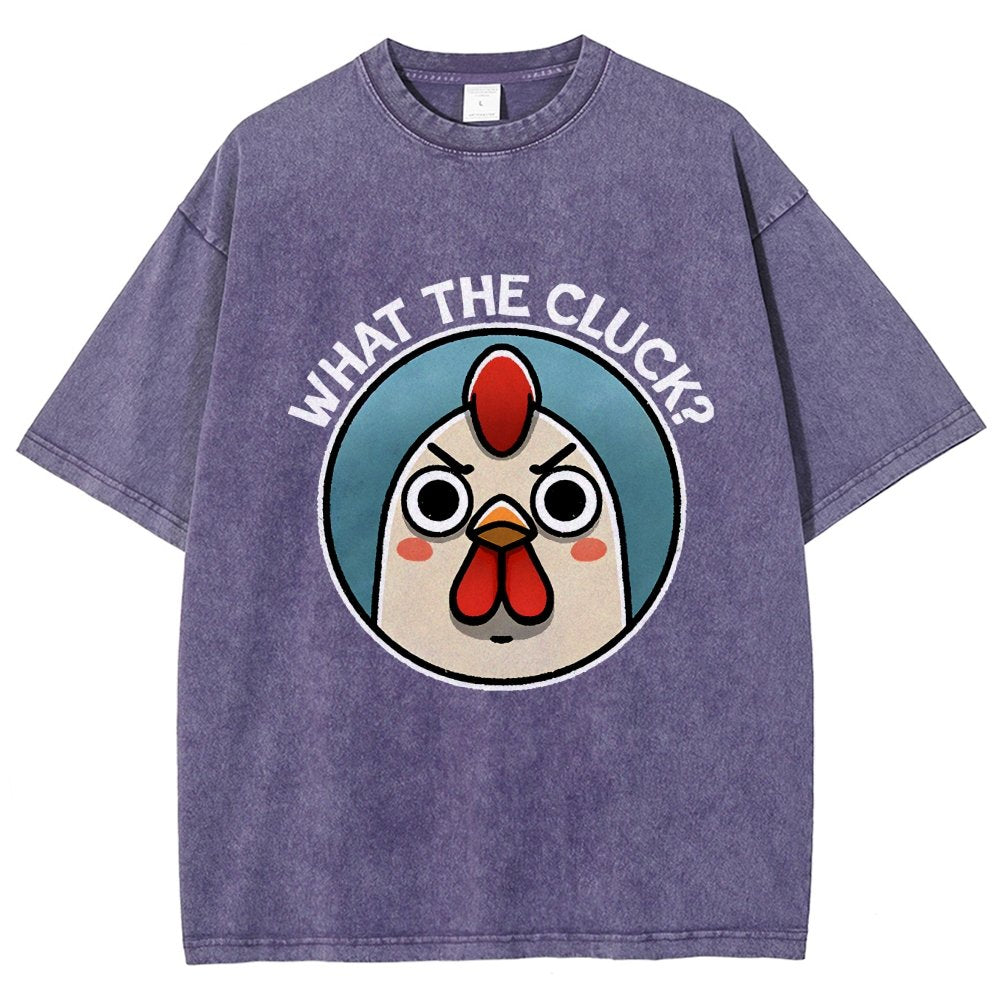 What The Cluck Vintage Distressed T-shirt